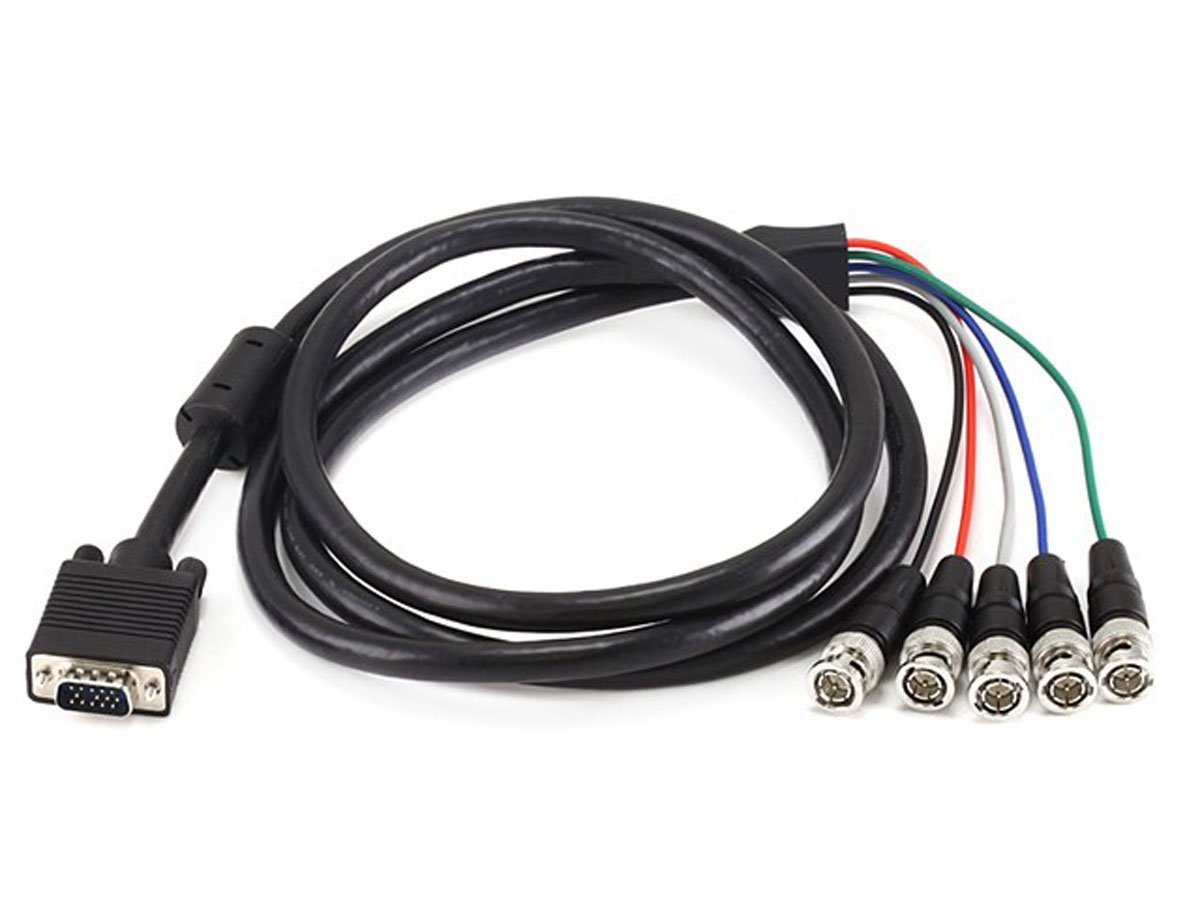 Cable VGA Male to 5 BNC Splitter Cable 1.2M