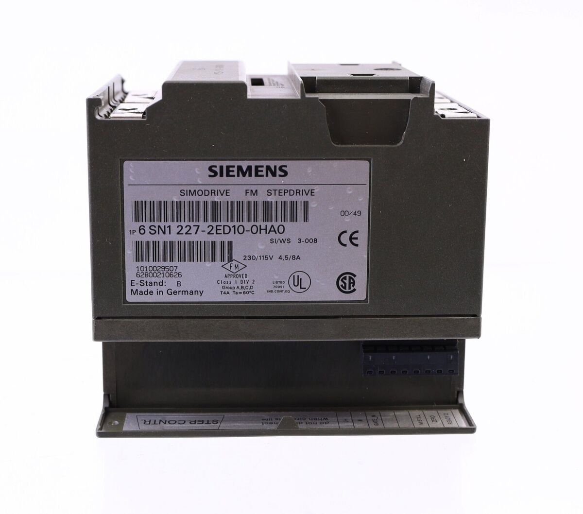 SIEMENS 227-2ED10-0HA0 6SN1227-2ED10-0HA0 CLAMP DEFECT